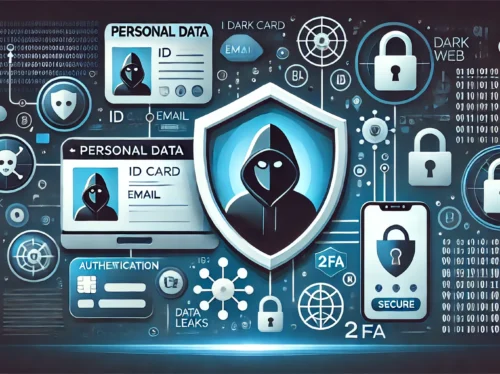A professional horizontal 16_9 illustration representing cybersecurity for individuals. The image features elements such as a person shielding their p